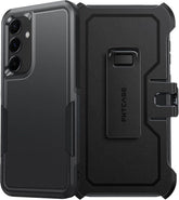 FNTCASE for Samsung Galaxy A35 Case: Dual Layer Military Grade Drop Protection Phone Cover with Belt-Clip Holster | Rugged Durable Heavy Duty Shockproof Protective Bumper Tough